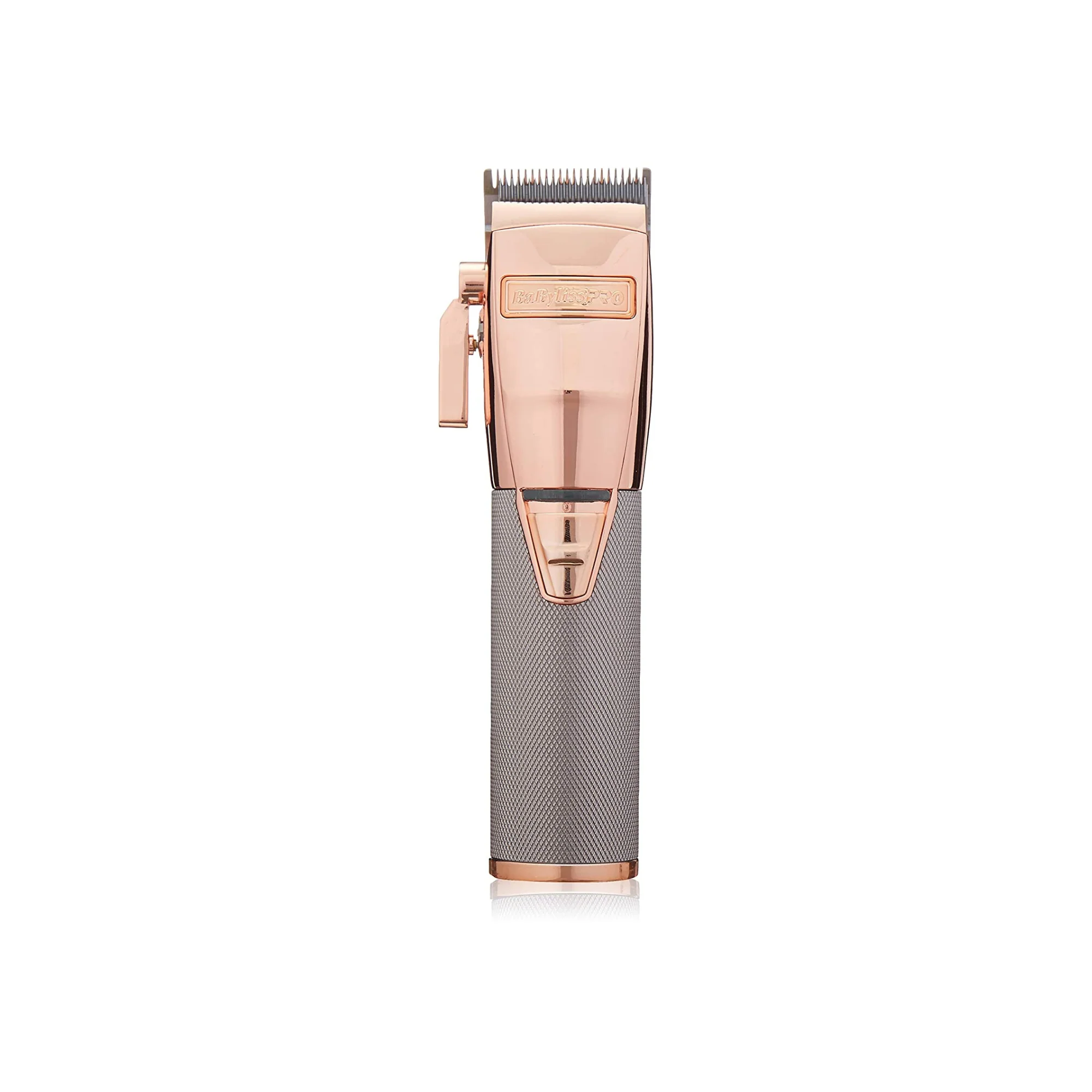 Babyliss Pro RoseFX all-metal lithium clipper. Carbon stainless steel blade.