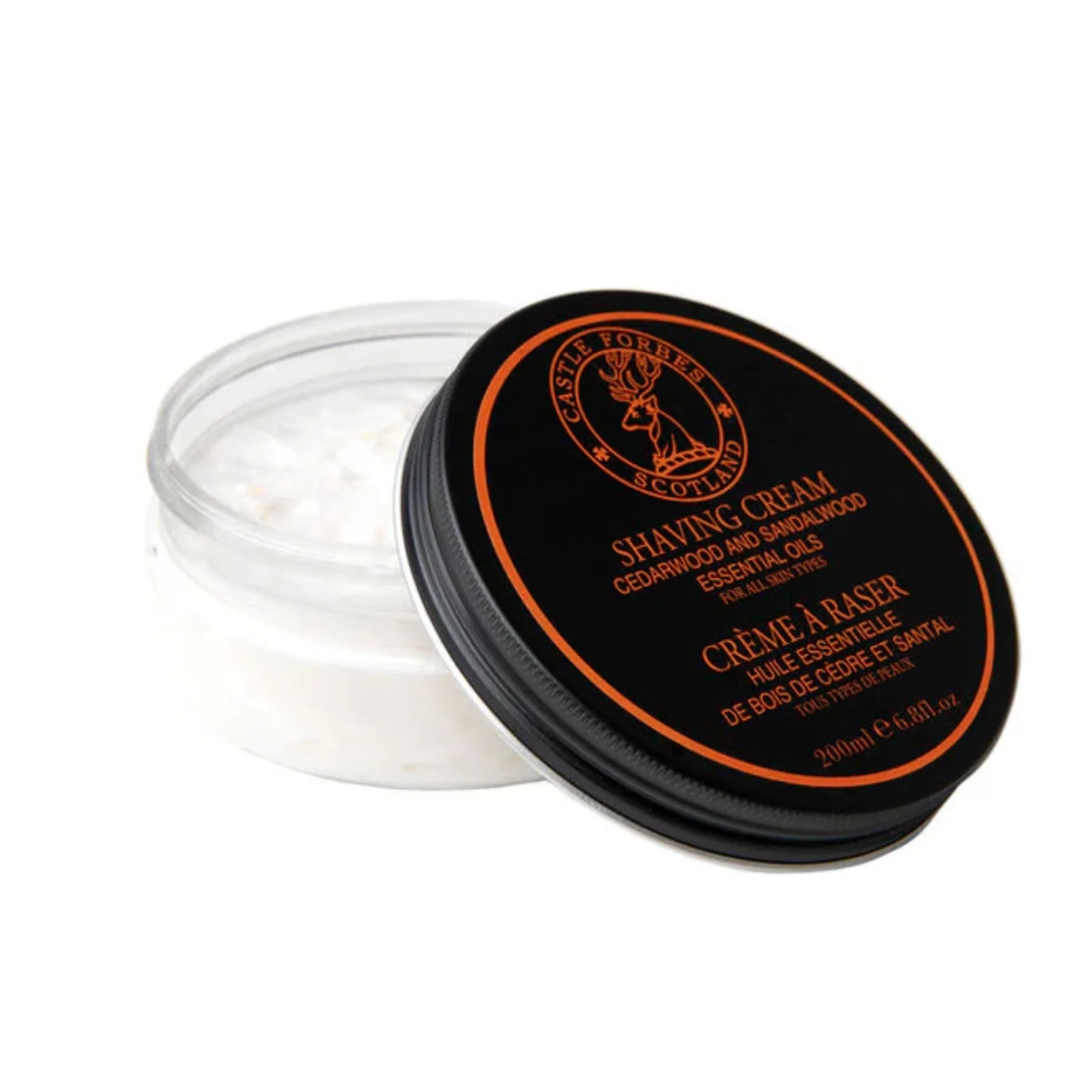 Luxury Shave Cream, Cedarwood & Sandalwood Essential Oil, 6.8 fl.oz / 200ml - Image 2
