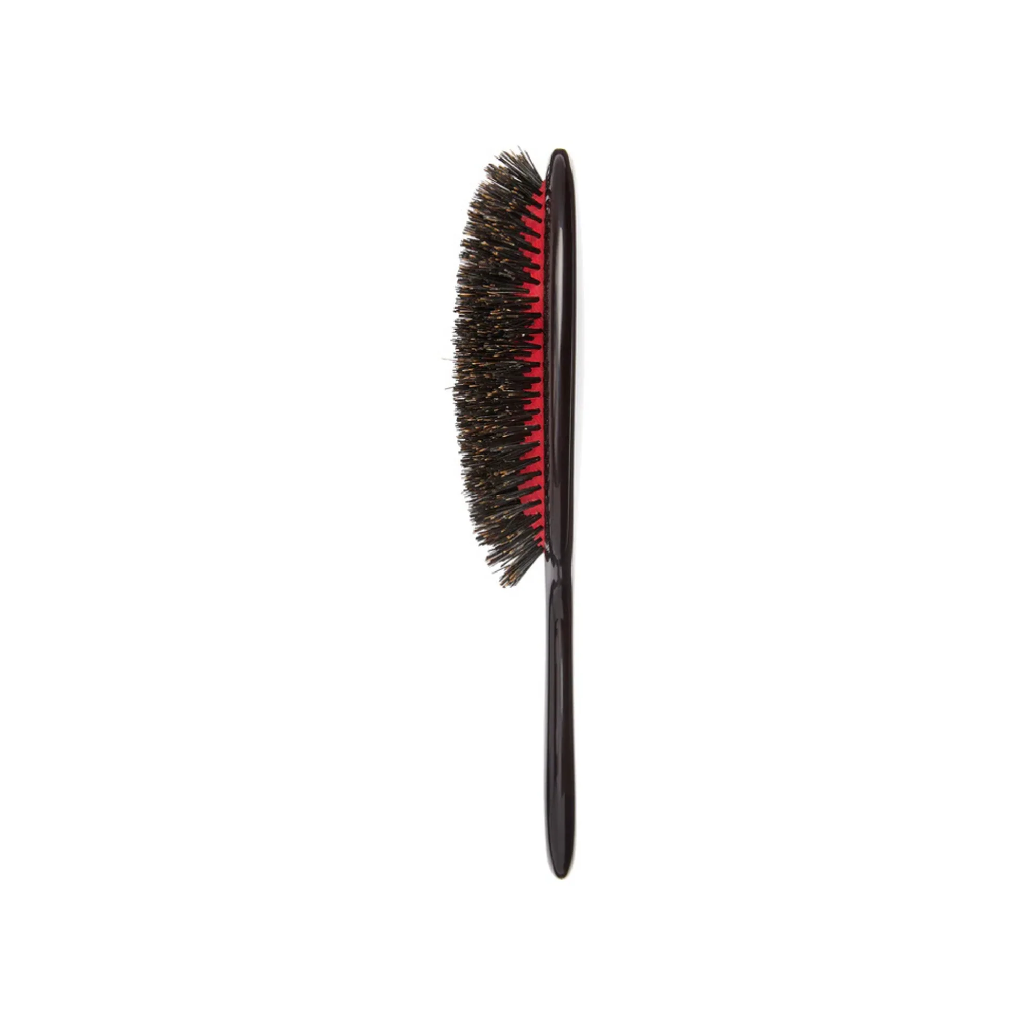 Classic Shine Large Pure Black Bristle Hairbrush - Image 3