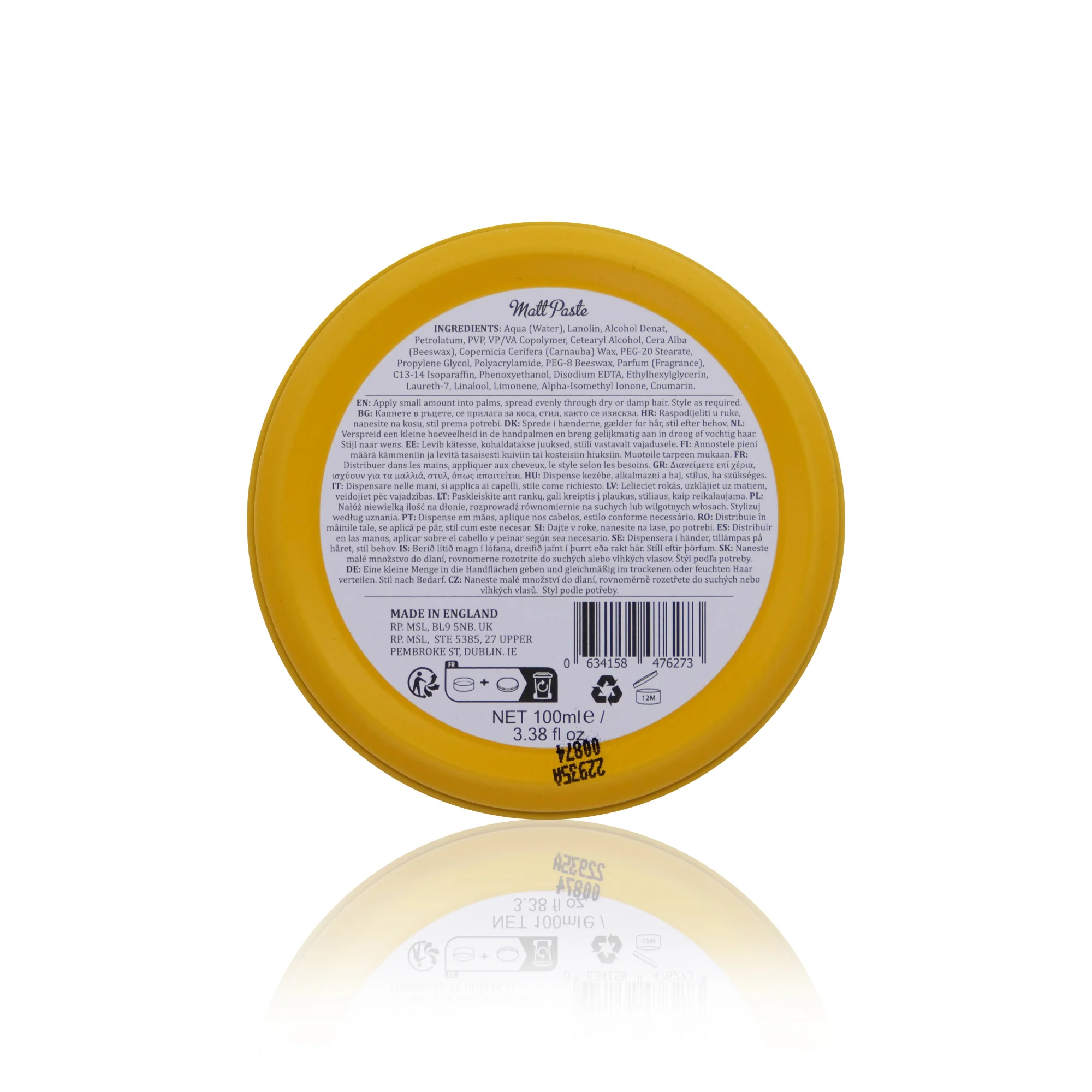 Dapper Dan Matt Paste (100ml/3.38oz) - Image 3