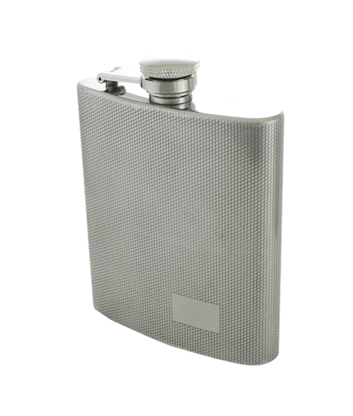 8oz. Flask with Diamond Finish