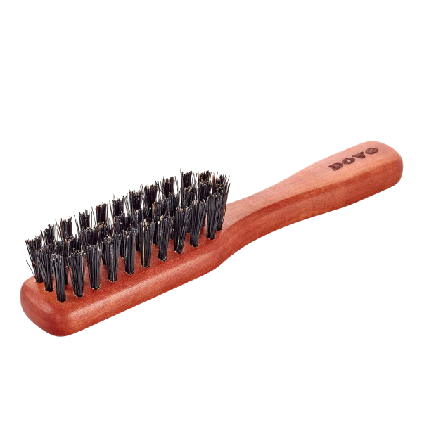 DV-31061 Beard Brush with Handle, Beard brushes, pear wood and boar bristles