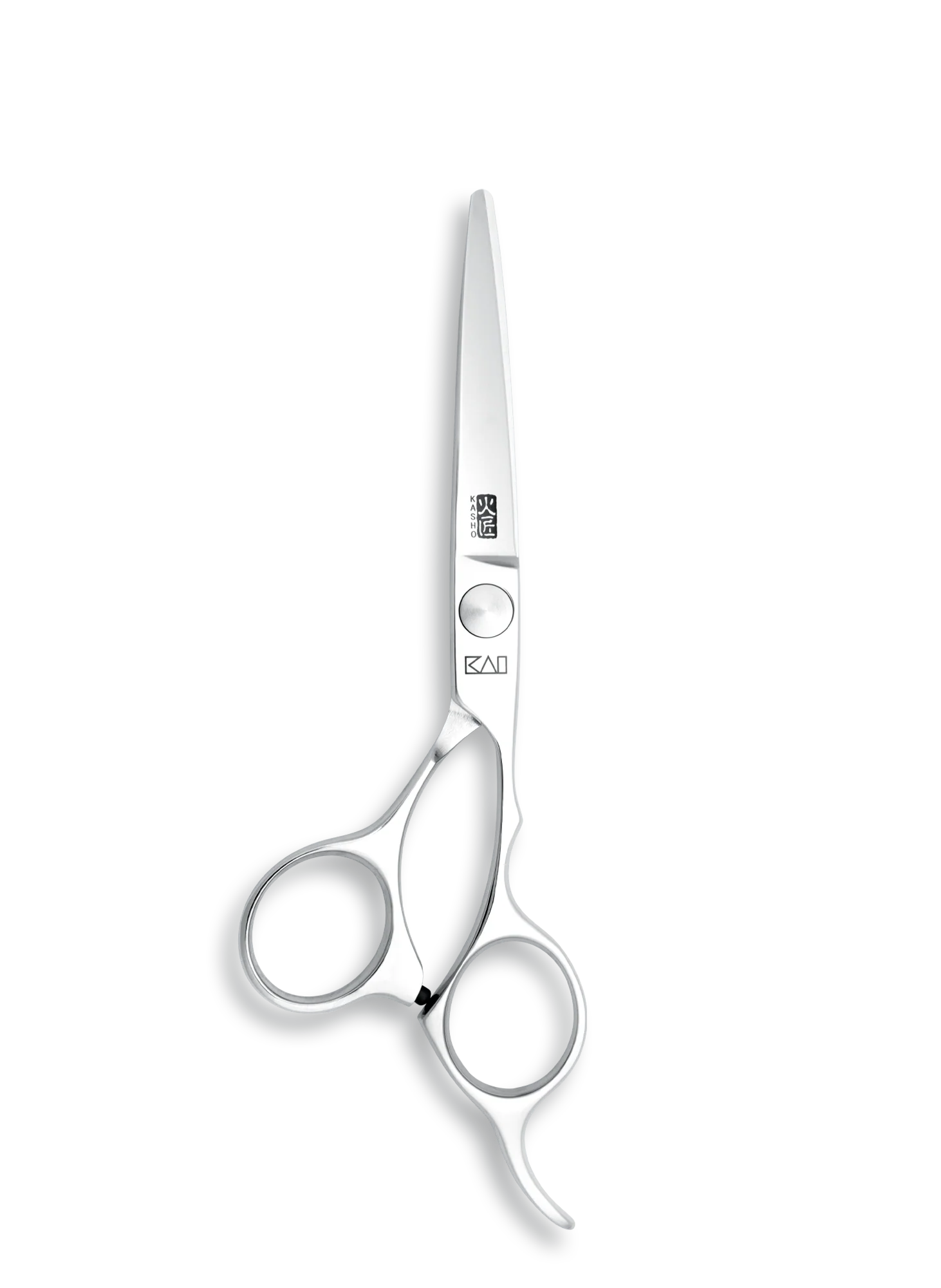 Kasho Japanese 5.5 in. Chrome Series Shear Premium Stainless Offset Barbershop & Salon Cutting Scissors