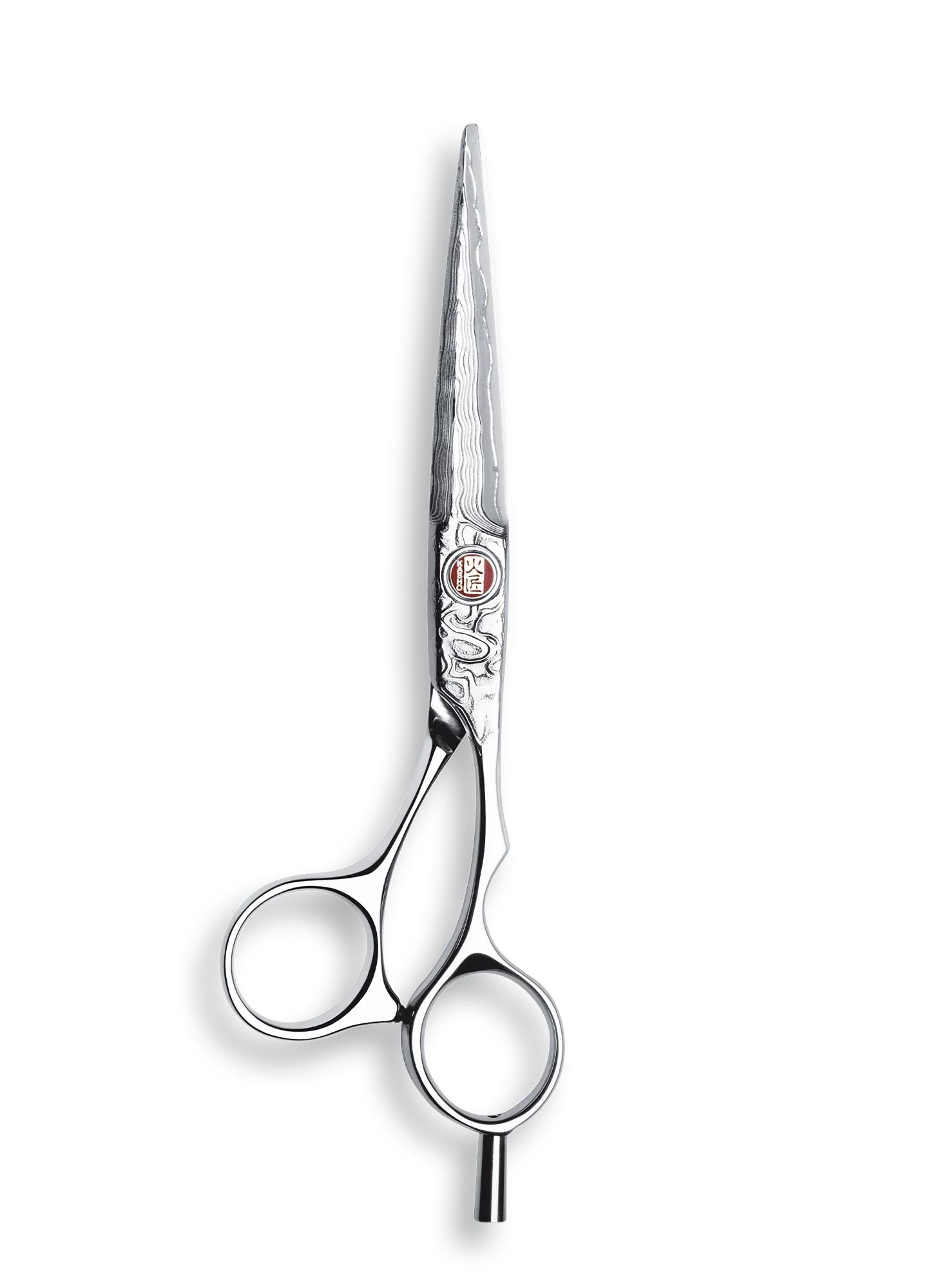 Kasho Japanese 5.5 in. Damascus Series Shear Offset Premium Stainless Offset Barbershop & Salon Cutting Scissors