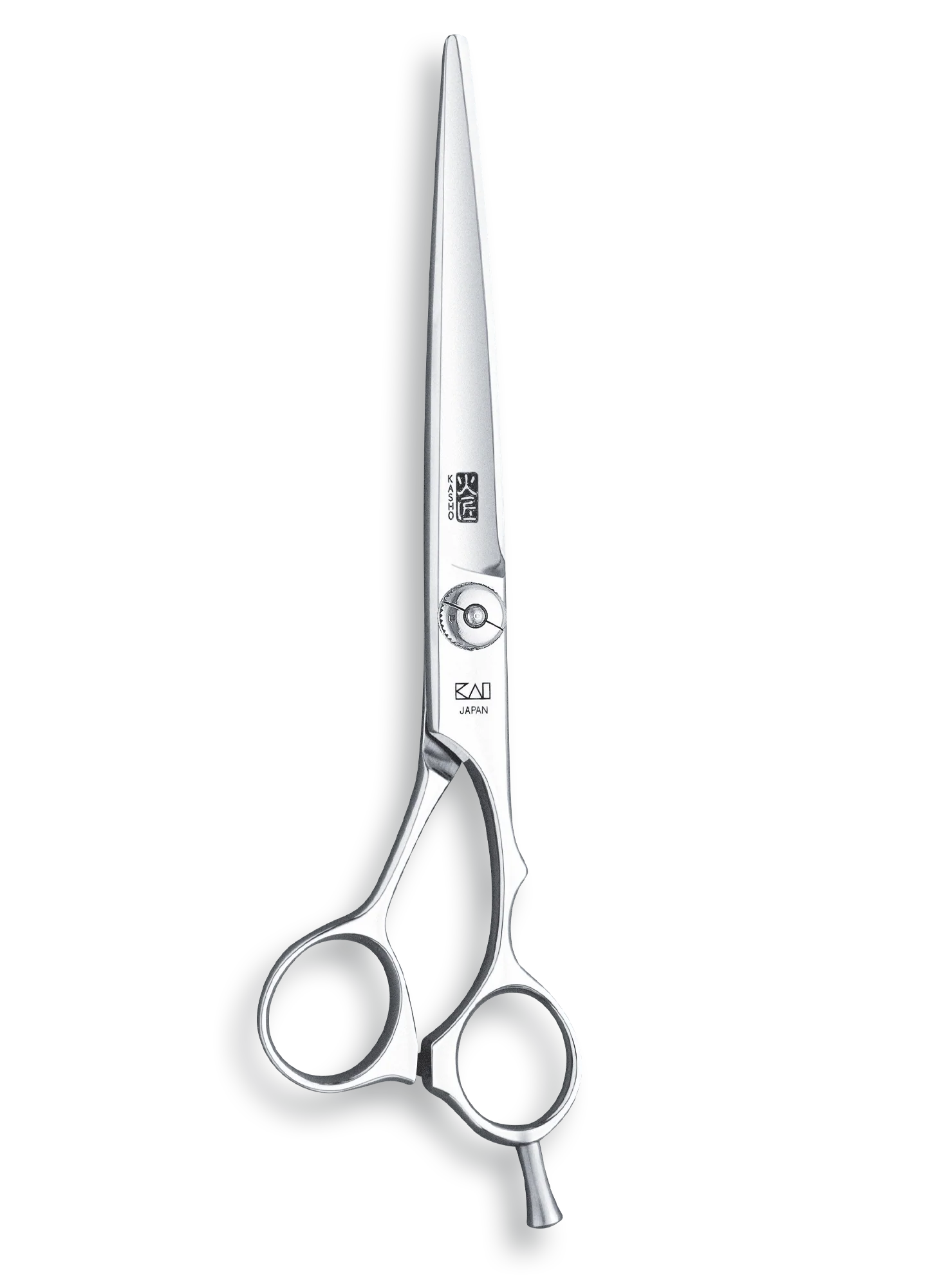 Kasho Japanese 7.0 in. Green Shear Premium Stainless Offset Barbershop & Salon Cutting Scissors