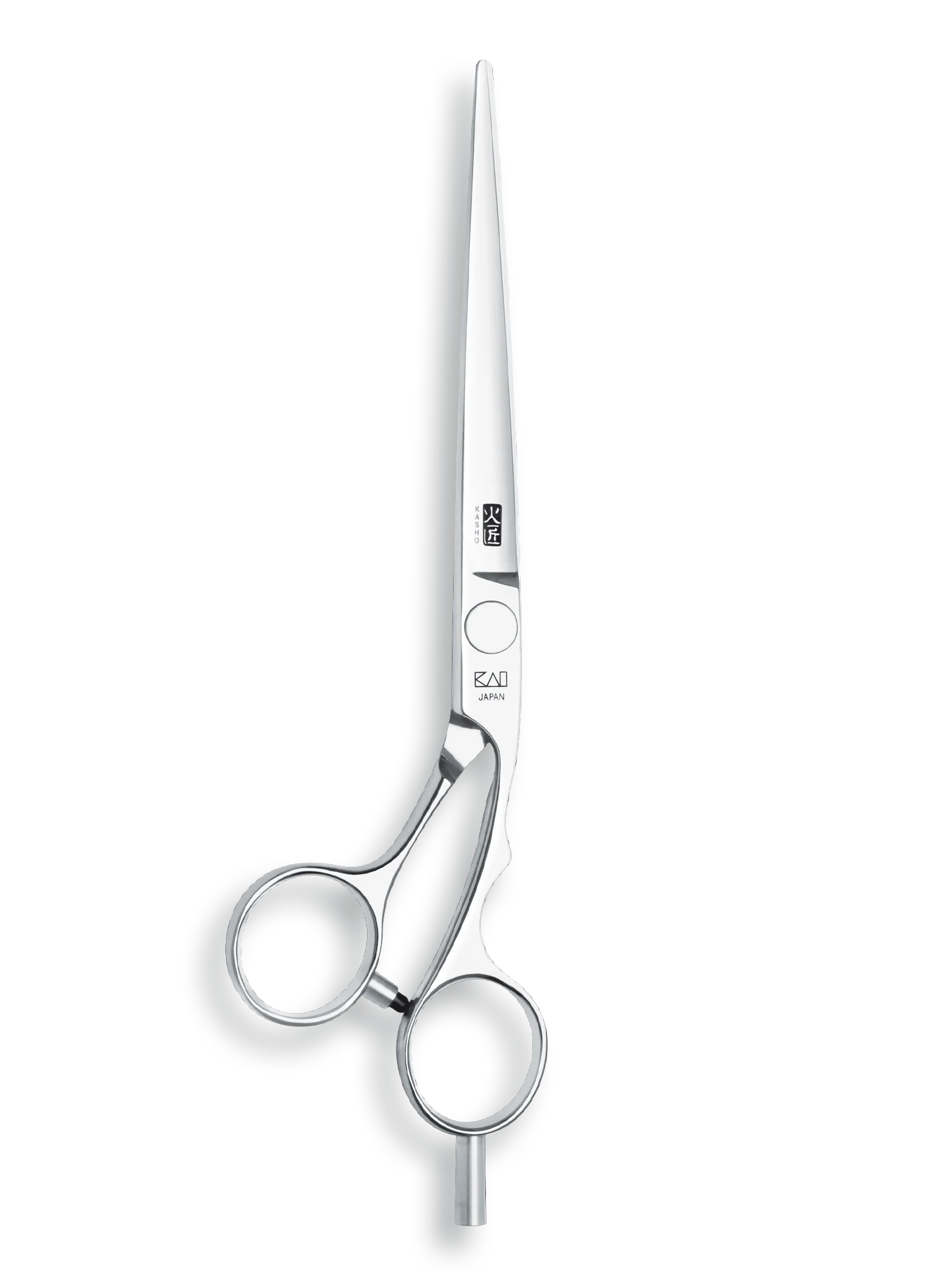 Kasho Japanese 6.5 in. Silver Series Shear Premium Stainless Offset Barbershop & Salon Cutting Scissors