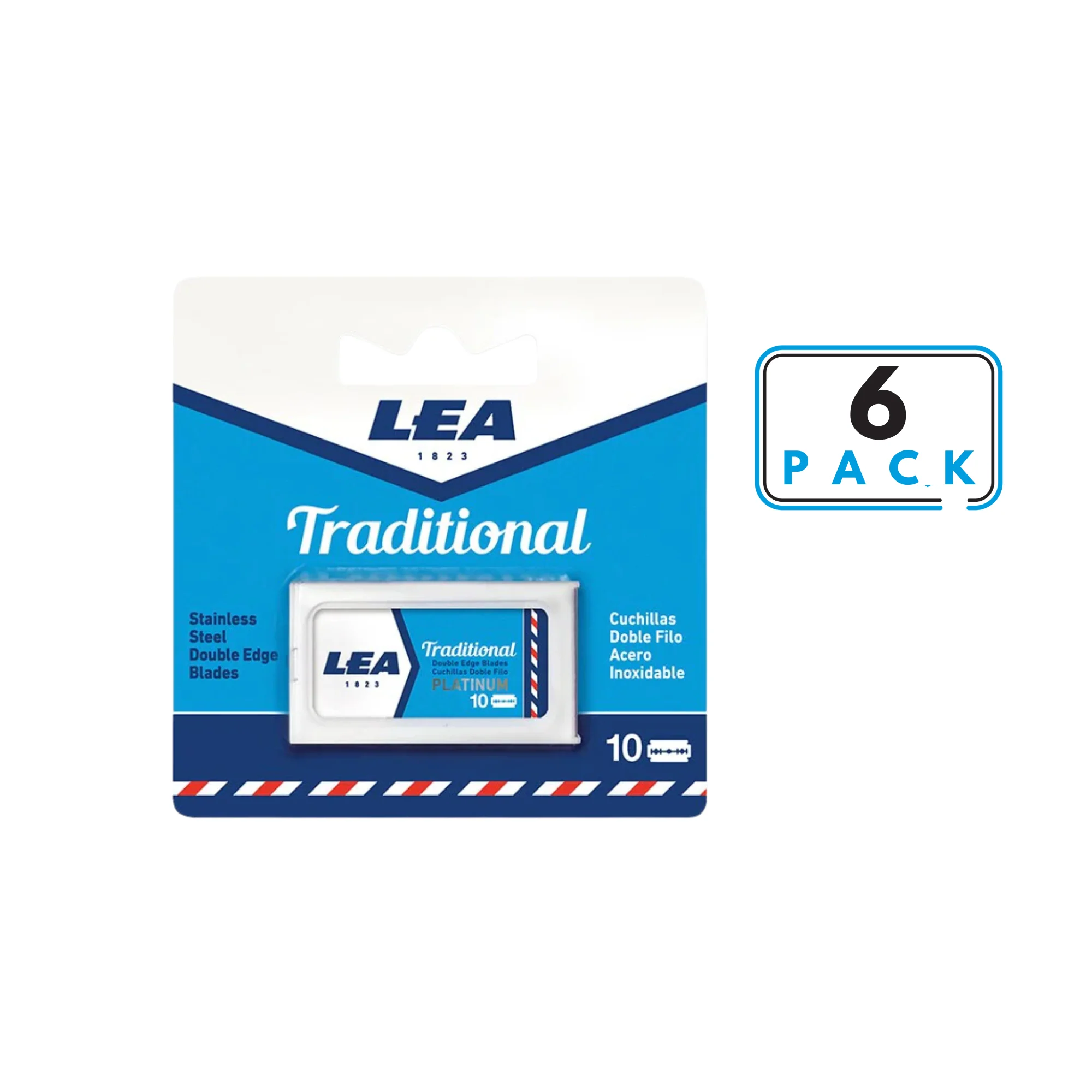 Lea Stainless Steel Double Edge Blades Refill (10 pack)