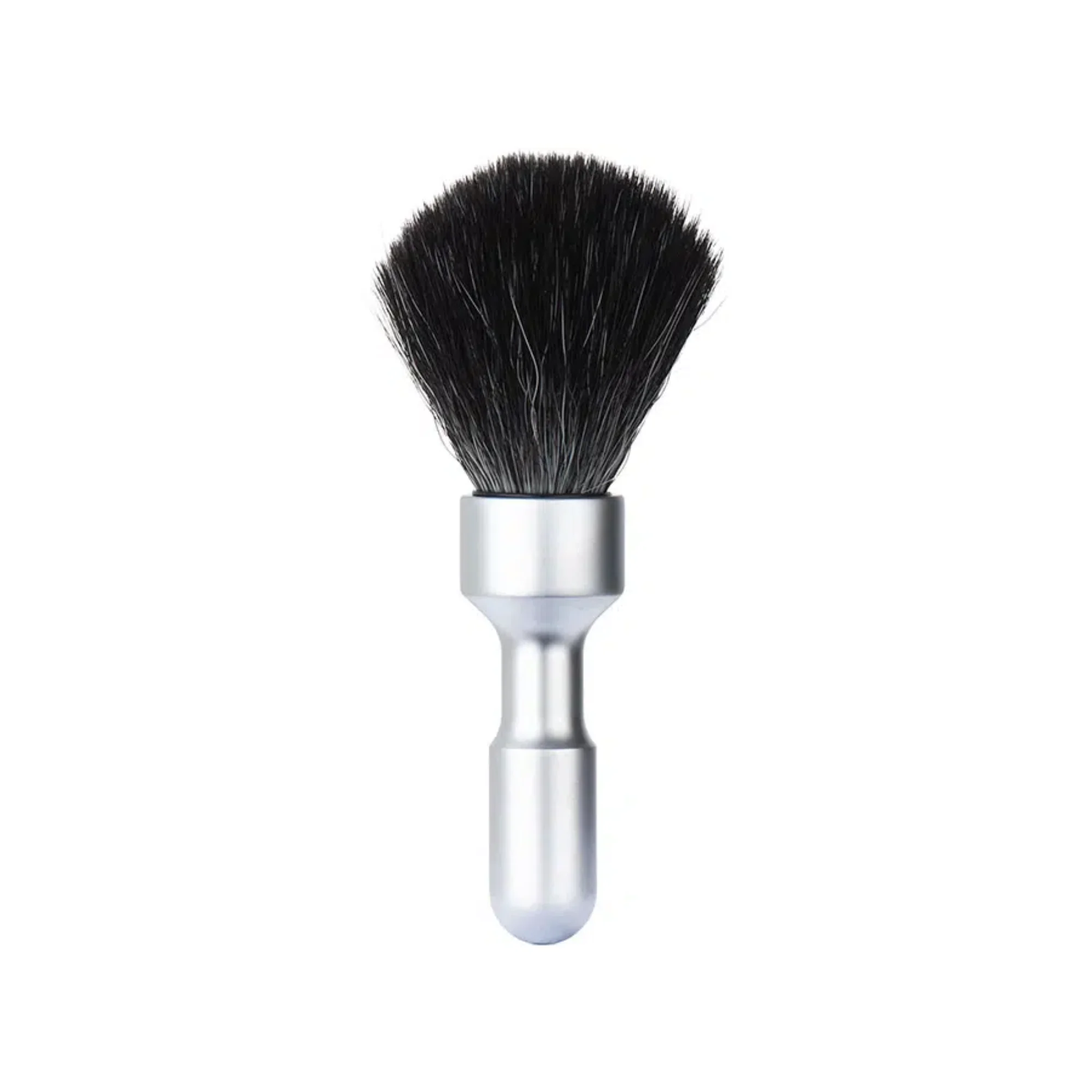MERKUR Shaving Brush 1700 with Vegan Synthetic Hair in Matt Chrome