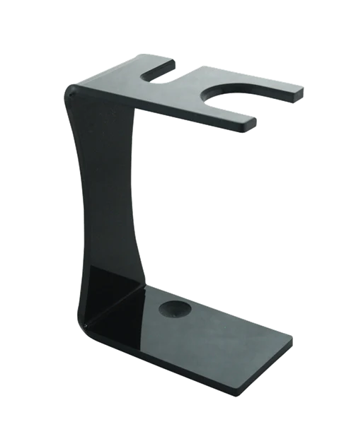 Acrylic DE Safety Razor or Mach3 Razor + Shave Brush Stand - Black