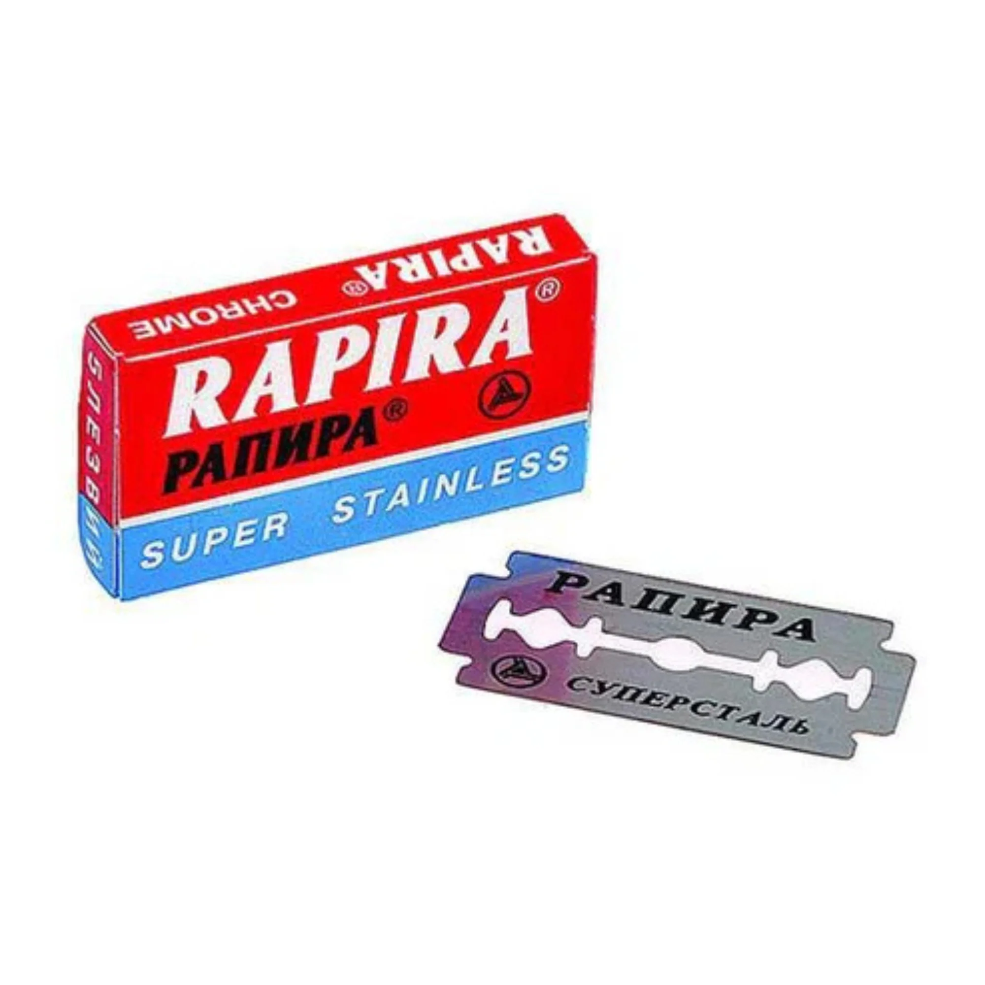 Rapira Double Edge Safety Razor Blades Chrome (5 Blade pack) pack of 20 - Image 2