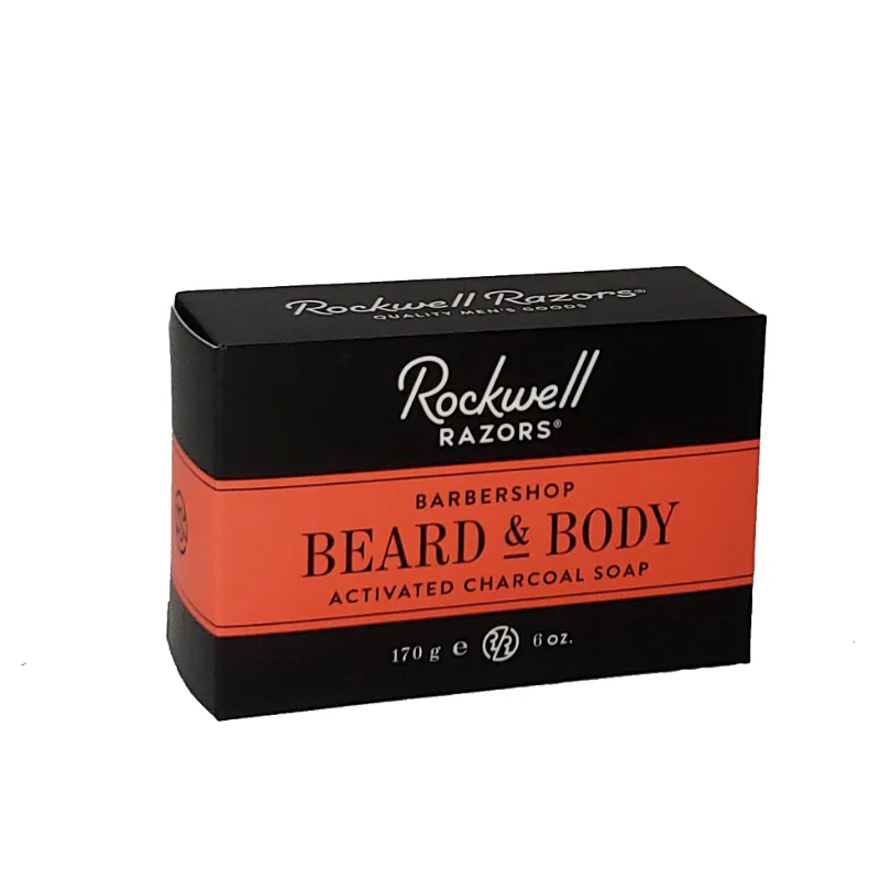 Rockwell Razors Beard & Body Activated Charcoal Soap (170g / 6 oz)