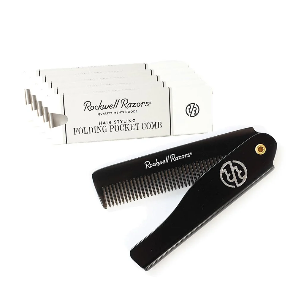 Rockwell Razors Hair Styling Folding Pocket Comb (Case Pack of 6)