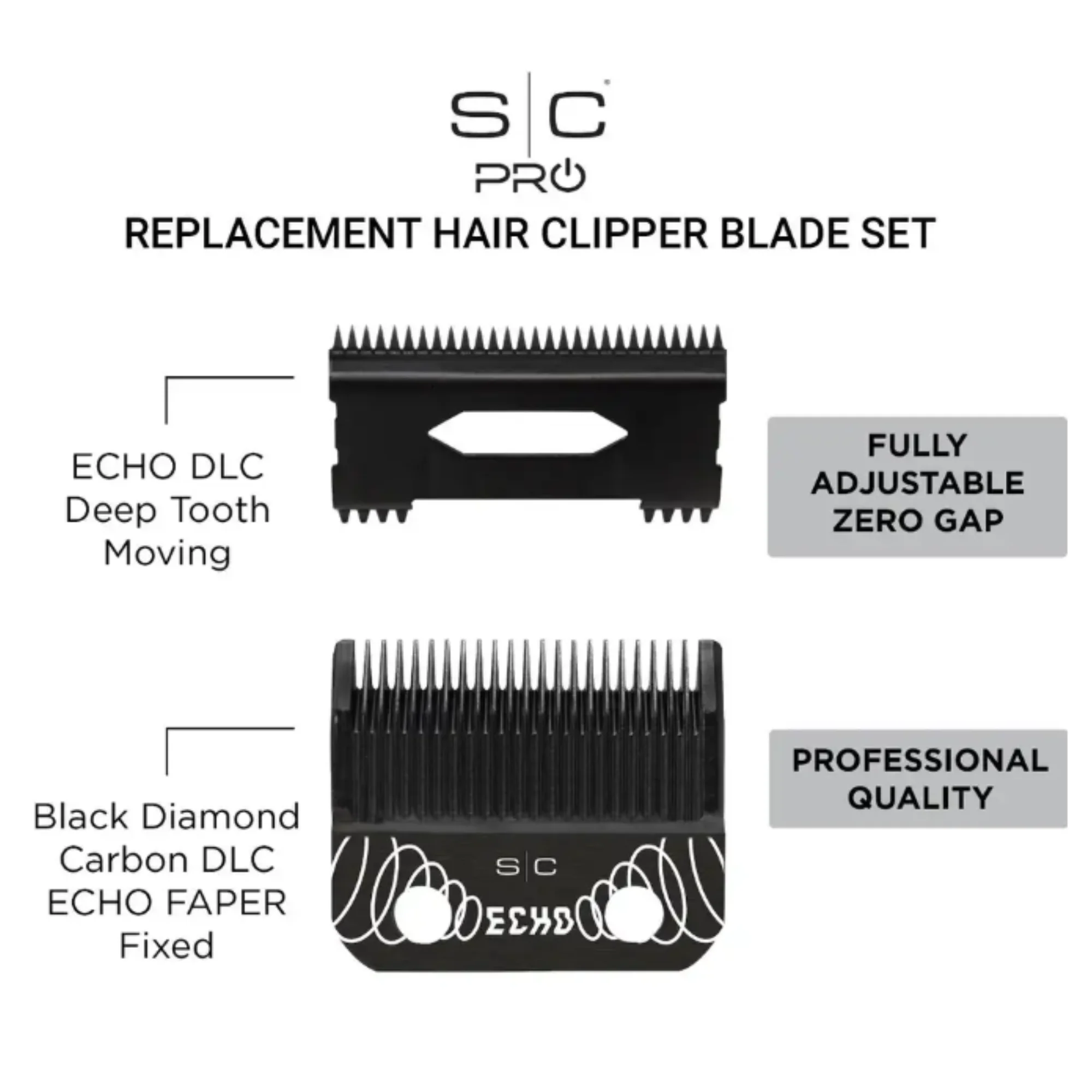 StyleCraft Fixed Echo Black Blade + DLC Deep Tooth Cutting Blade (Clipper) - Image 5