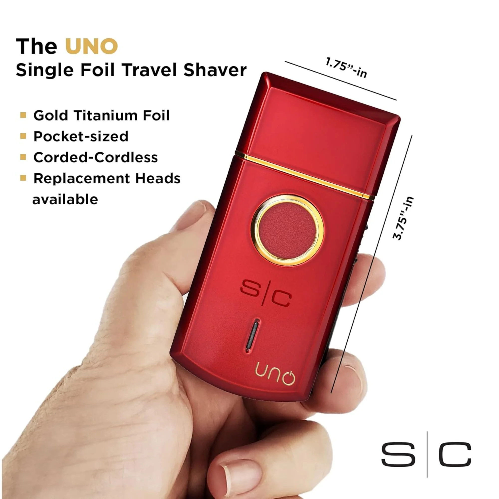 StyleCraft Uno Single Foil Shaver Red - Image 7