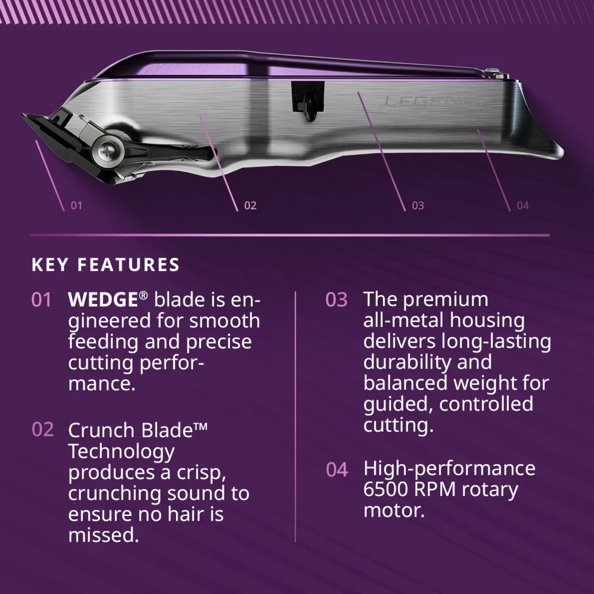 Wahl 5 Star Cordless Legend+ LE Purple - Image 4
